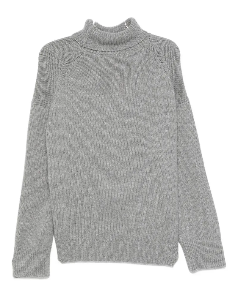 REMAIN roll-neck sweater - Grau Grau