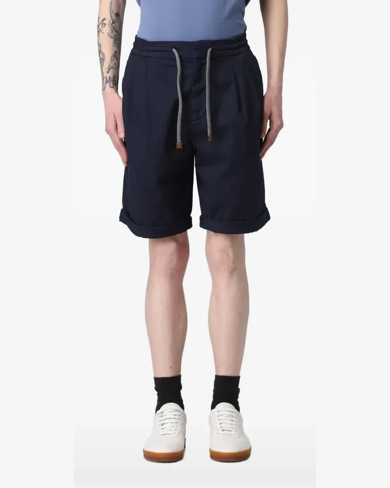 Brunello Cucinelli tailored drawstring shorts - Blau Blau