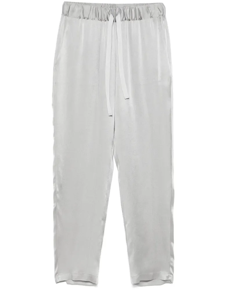 Semicouture Hose aus Satin - Grau Grau