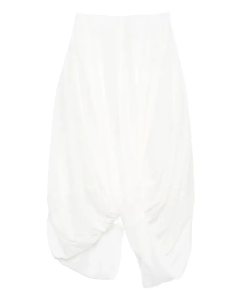 Totême Asymmetrischer Midirock - Weiß Weiß