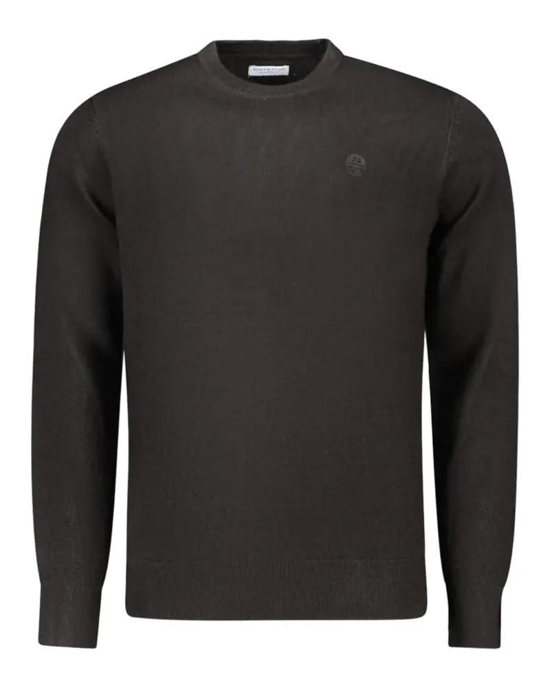 North Sails Pullover mit Logo-Patch - Schwarz Schwarz