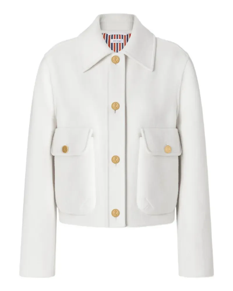 Thom Browne Jacke mit Glockenärmeln - Weiß Weiß