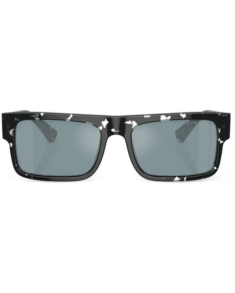 Prada Eckige Sonnenbrille in Schildpattoptik - Braun Braun