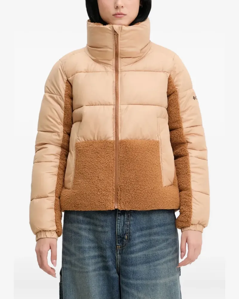 Columbia Sportswear Company embroidered-logo padded jacket - Nude Nude