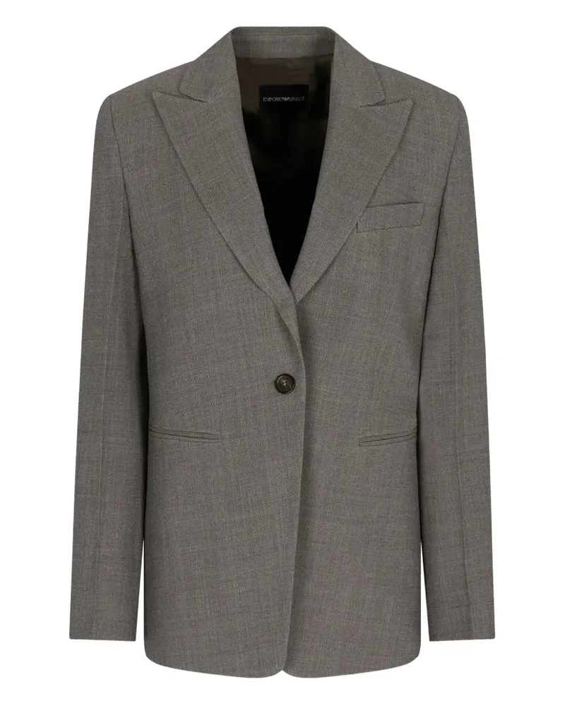 Emporio Armani Einreihiger Blazer - Grau Grau
