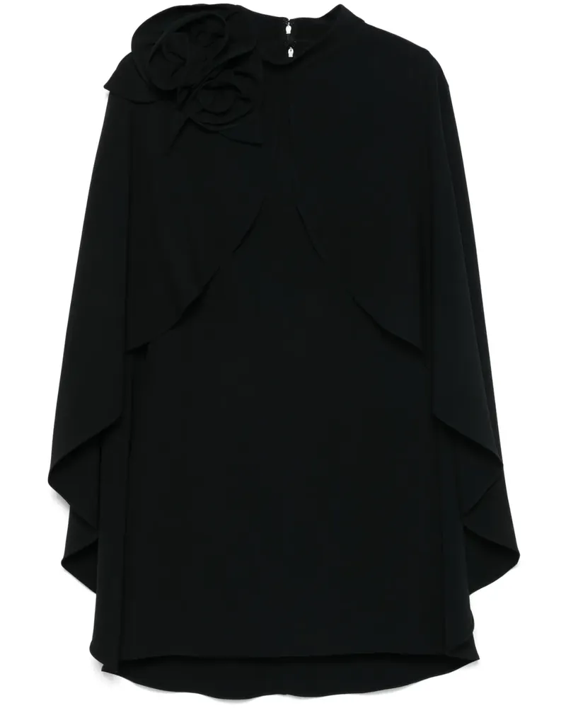 Elie Saab Minikleid mit abnehmbarem Cape - Schwarz Schwarz