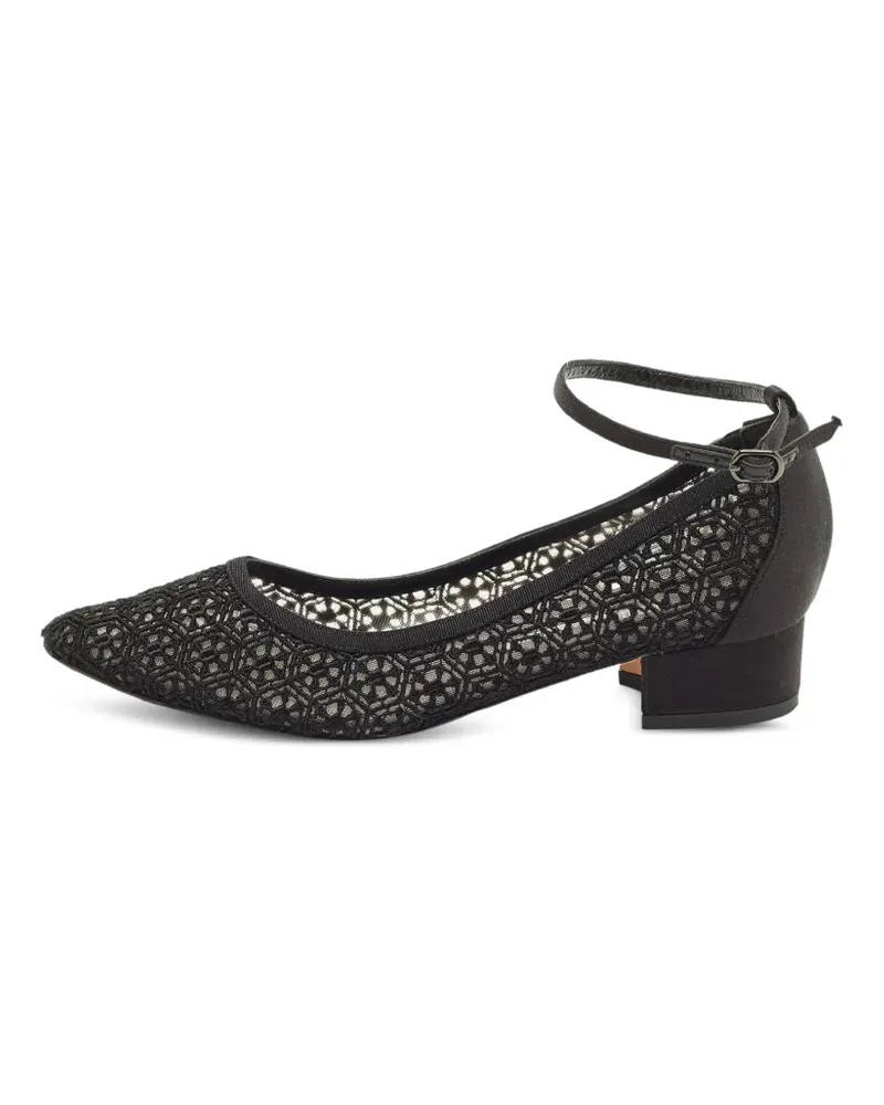 Manolo Blahnik Listana Pumps mit Blockabsatz - Schwarz Schwarz