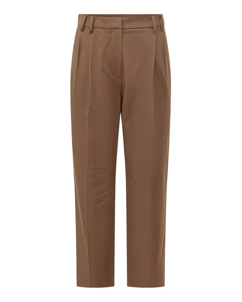 Brunello Cucinelli pleated tapered trousers - Braun Braun