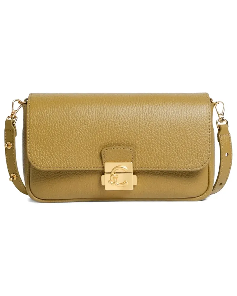 Coccinelle mini C-Me Lock leather shoulder bag - Grün Grün