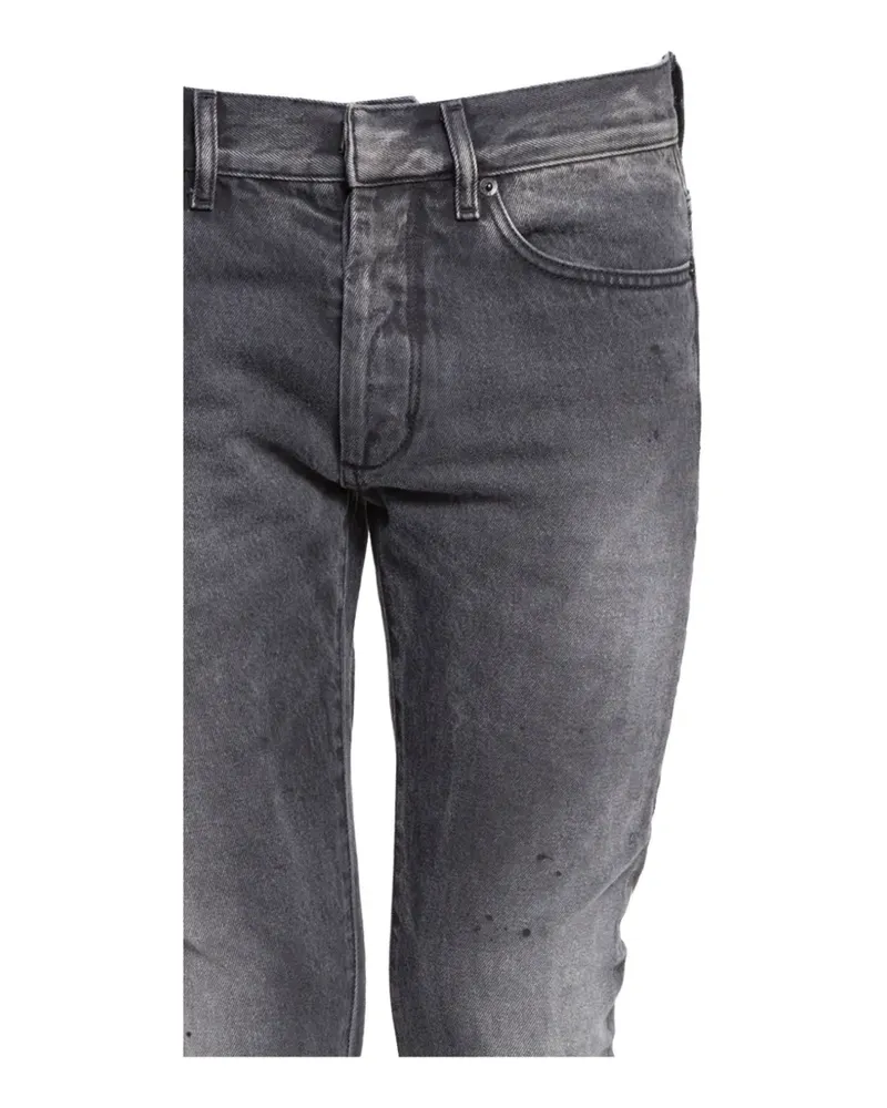 White Mountaineering belt-loop pocket jeans - Schwarz Schwarz