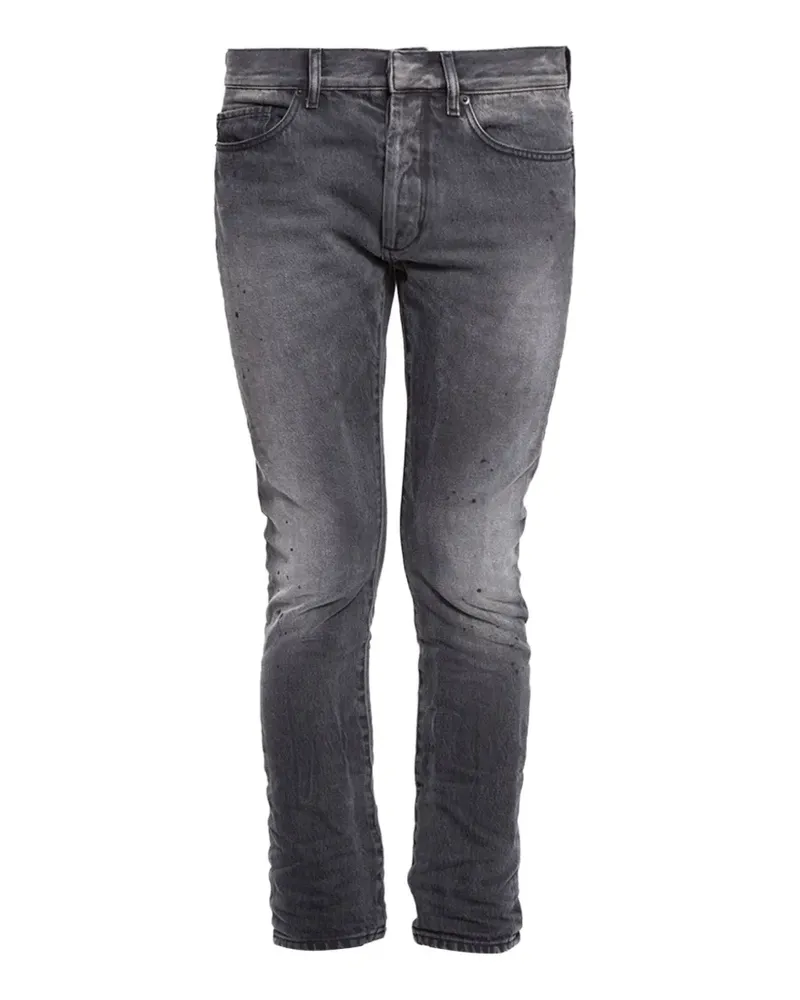 White Mountaineering Jeans mit Gürtelschlaufe - Schwarz Schwarz
