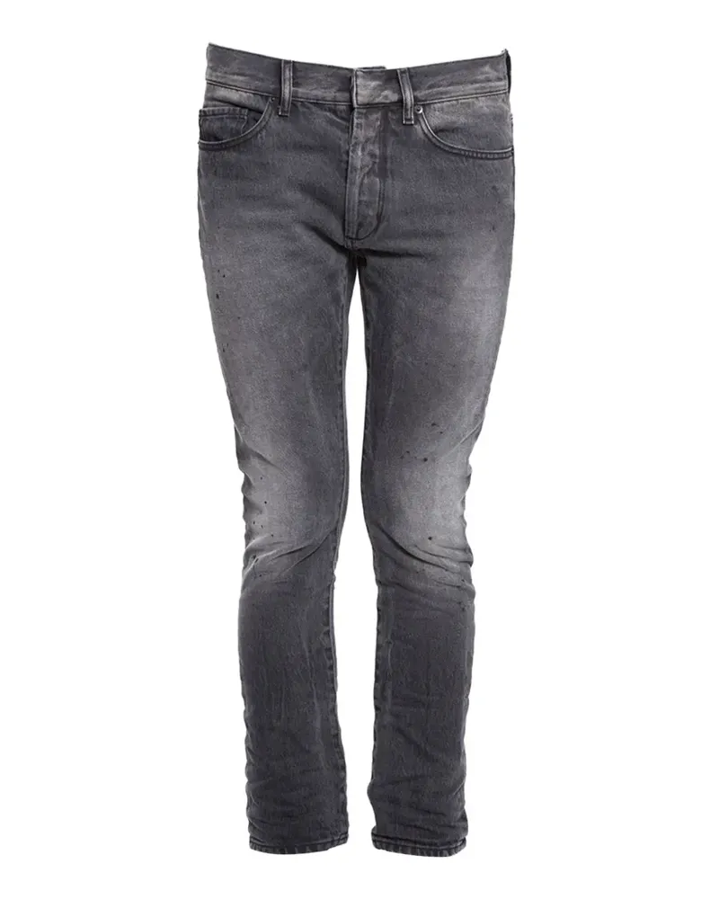 White Mountaineering belt-loop pocket jeans - Schwarz Schwarz