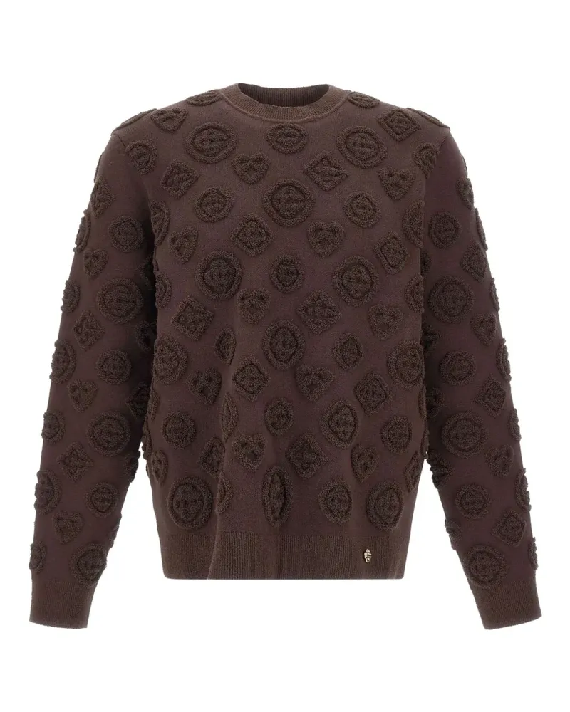 Casablanca Paris Pullover mit Monogramm-Struktur - Braun Braun