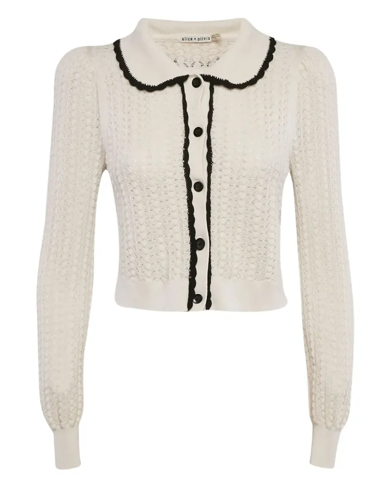 Alice + Olivia Gehäkelter Cardigan - Nude Nude