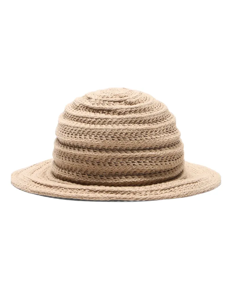Casadei Pantelleria Hut mit C-Kette - Nude Nude