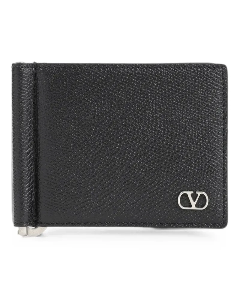 Valentino Garavani VLogo Signature leather wallet - Schwarz Schwarz