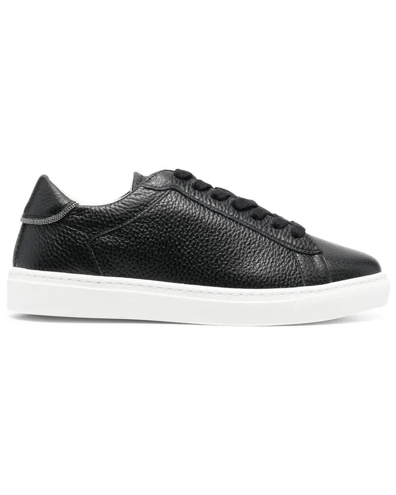 Fabiana Filippi Sneakers mit gekörnter Textur - Schwarz Schwarz