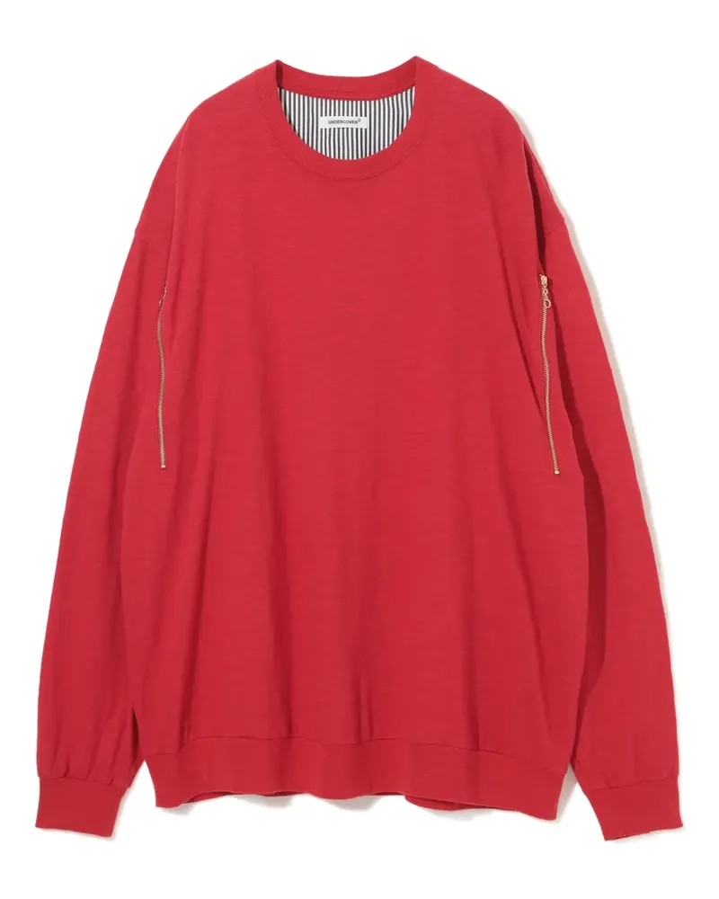 Undercover Sweatshirt mit Reißverschlussdetail - Rot Rot