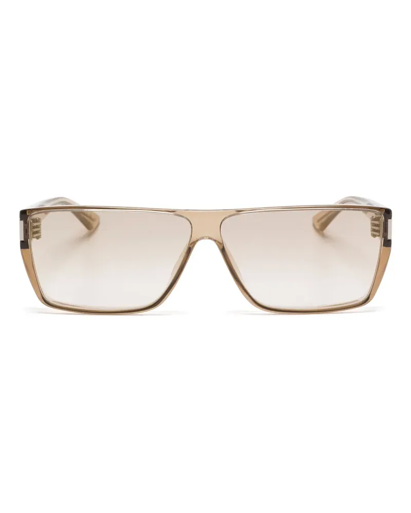Saint Laurent Sonnenbrille mit eckigem Gestell - Braun Braun