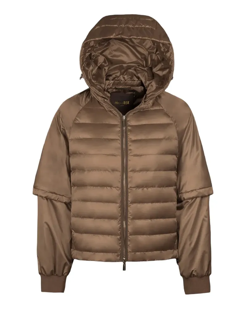 MOORER Ersilia quilted jacket - Braun Braun