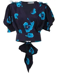 ISOLDA Lubina Top mit Print Blau