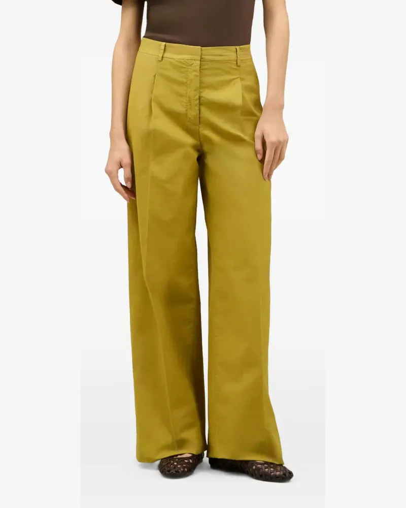 Boglioli Hose mit weitem Bein - Grün Grün