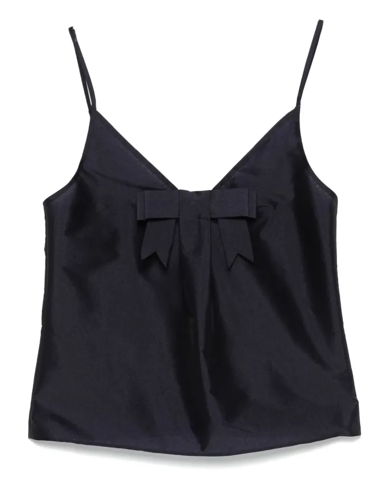 SHUSHU/TONG Oberteil mit Schleifendetail - Blau Blau