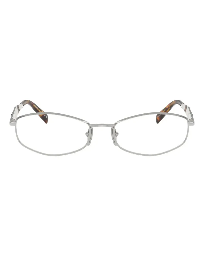 Prada Brille mit geometrischem Gestell - Silber Silber