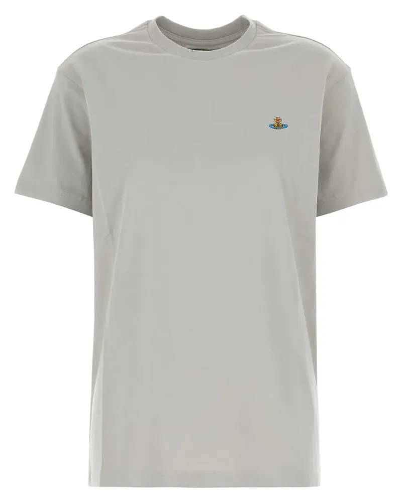 Vivienne Westwood T-Shirt mit Logo-Stickerei - Grau Grau