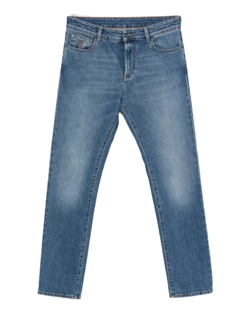 Canali faded straight-leg jeans - Blau Blau