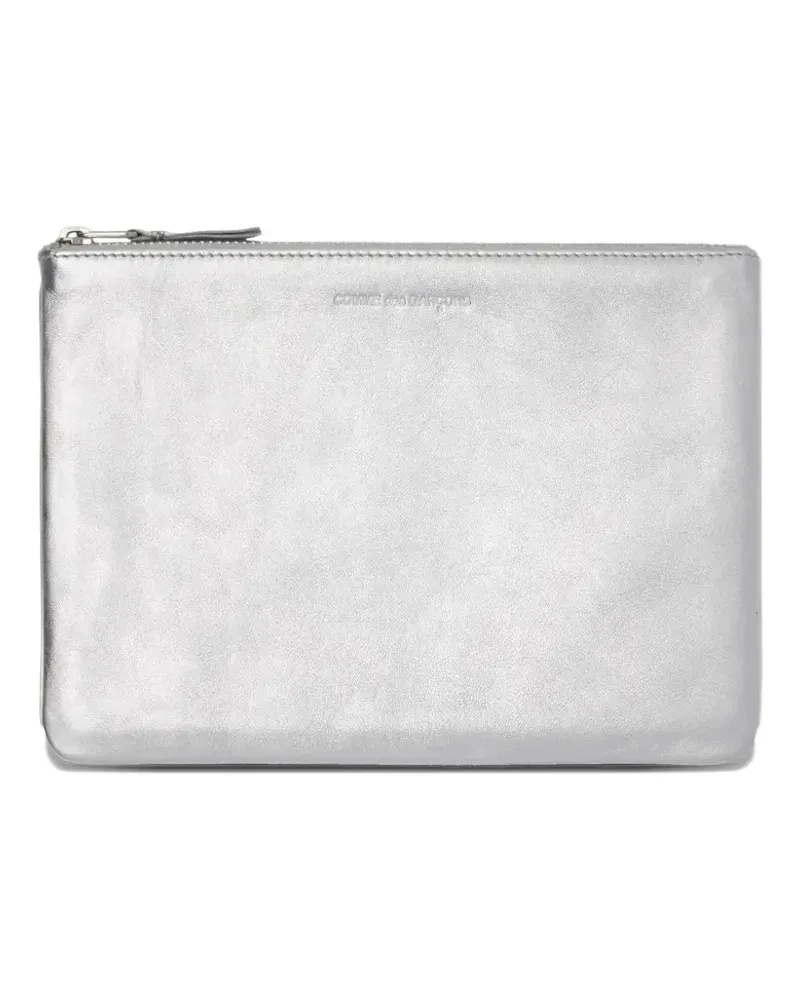 Comme des Garçons Klassisches Portemonnaie - Silber Silber
