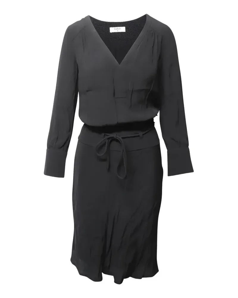 ba&sh belted V-neck midi dress - Schwarz Schwarz