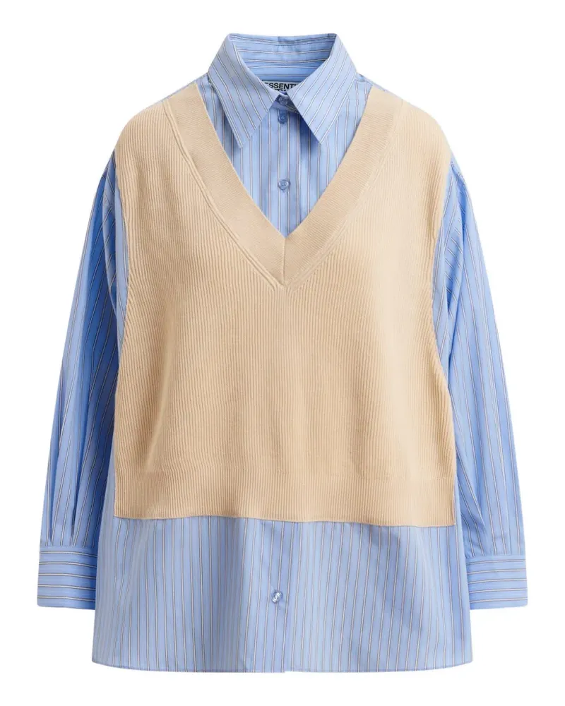 Essentiel striped-pattern shirt - Blau Blau
