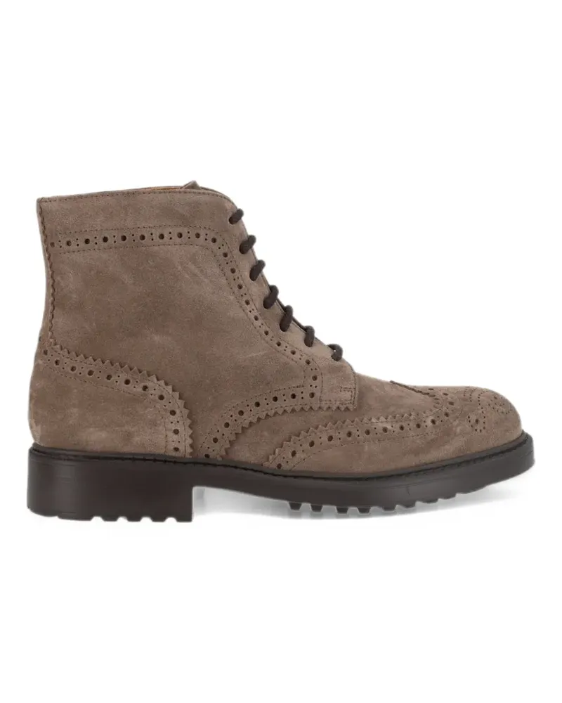 Doucal´s brogue-detail ankle boots - Braun Braun