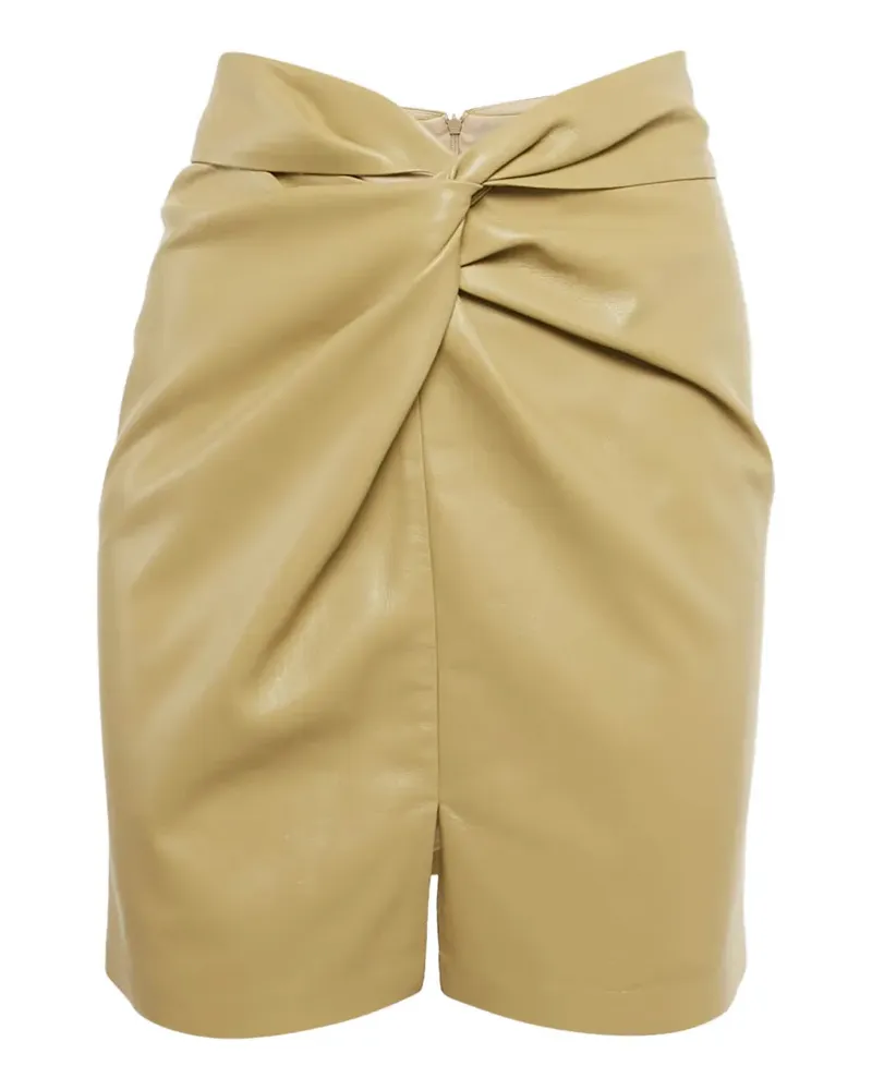 Nanushka leather knot skirt - Nude Nude