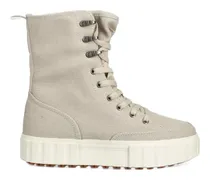 High-Top-Sneakers mit Plateau - Nude