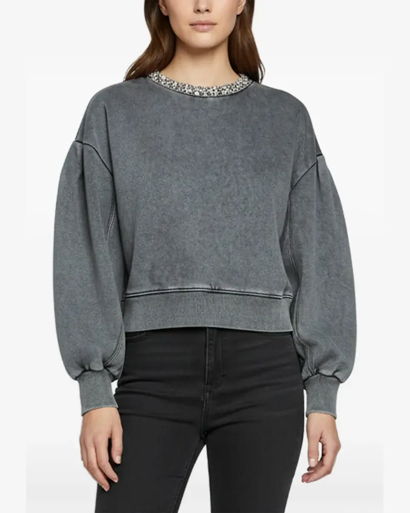 Sandro Strassverziertes Geode Sweatshirt - Grau Grau