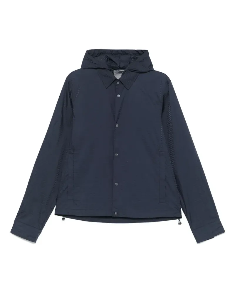 Emporio Armani Jacke mit Logo-Muster - Blau Blau