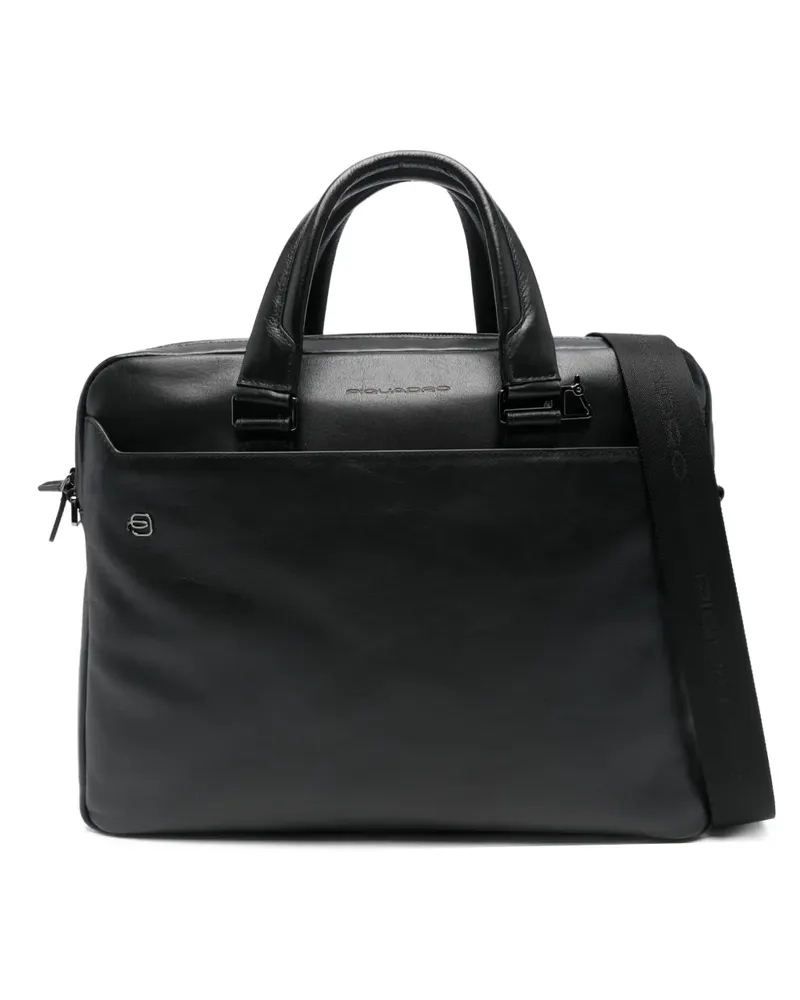 Piquadro Aktentasche mit Reißverschluss - Schwarz Schwarz