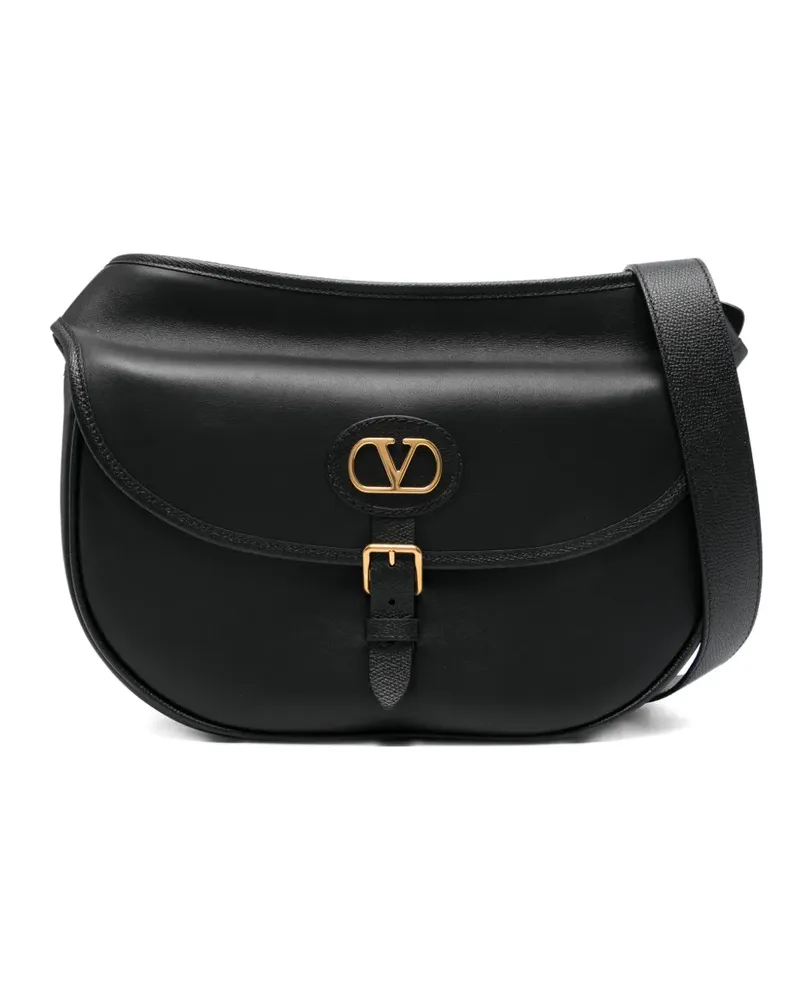 Valentino Garavani Antibes buckle messenger bag - Schwarz Schwarz