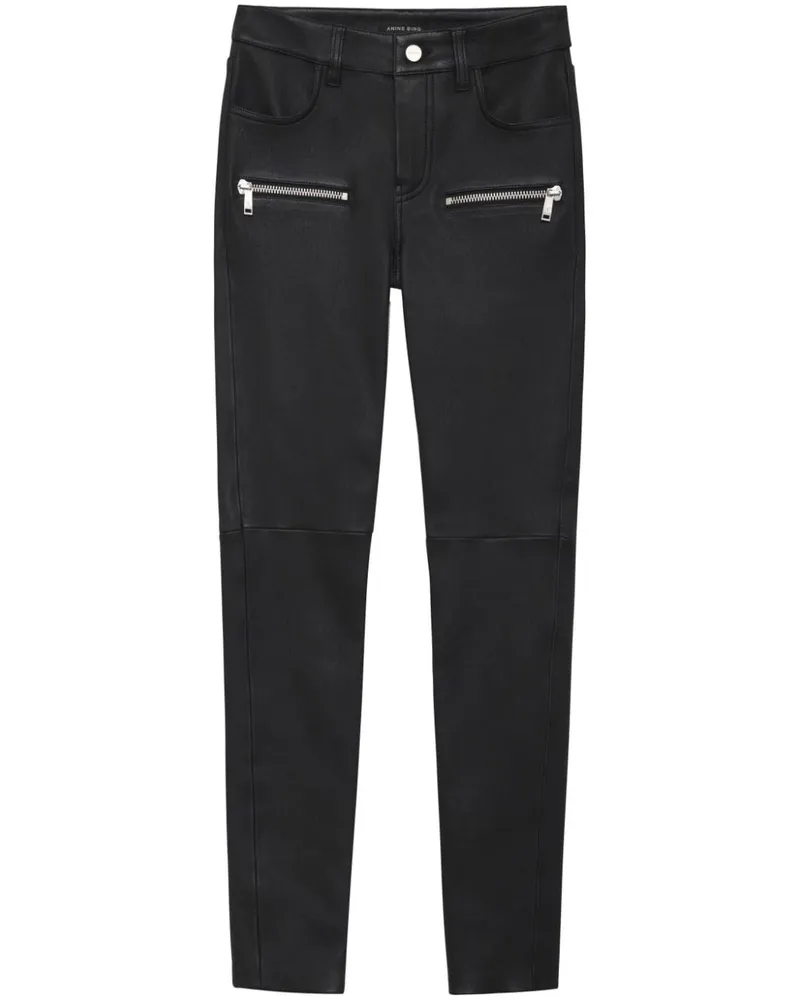 Anine Bing Remy Lederhose - Schwarz Schwarz