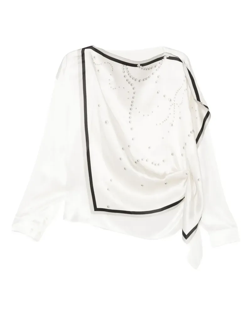 JNBY Bluse mit Perlen-Print - Weiß Weiß