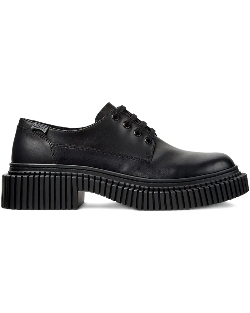 Camper Schnürschuhe mit Plateausohle - Schwarz Schwarz
