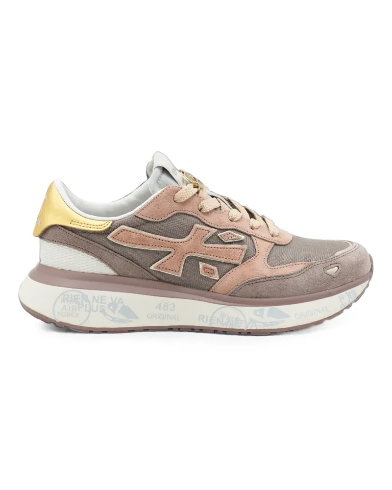 Premiata Sneakers mit Logo-Patch - Nude Nude