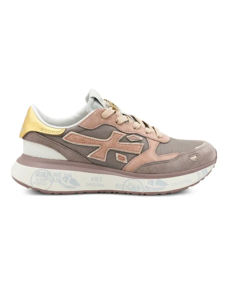 Premiata Sneakers mit Logo-Patch - Nude Nude
