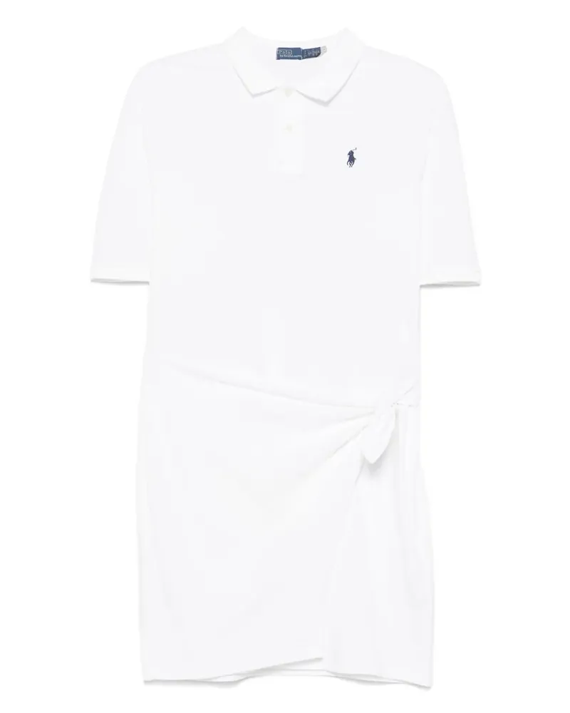 Ralph Lauren Drapiertes Minikleid - Weiß Weiß