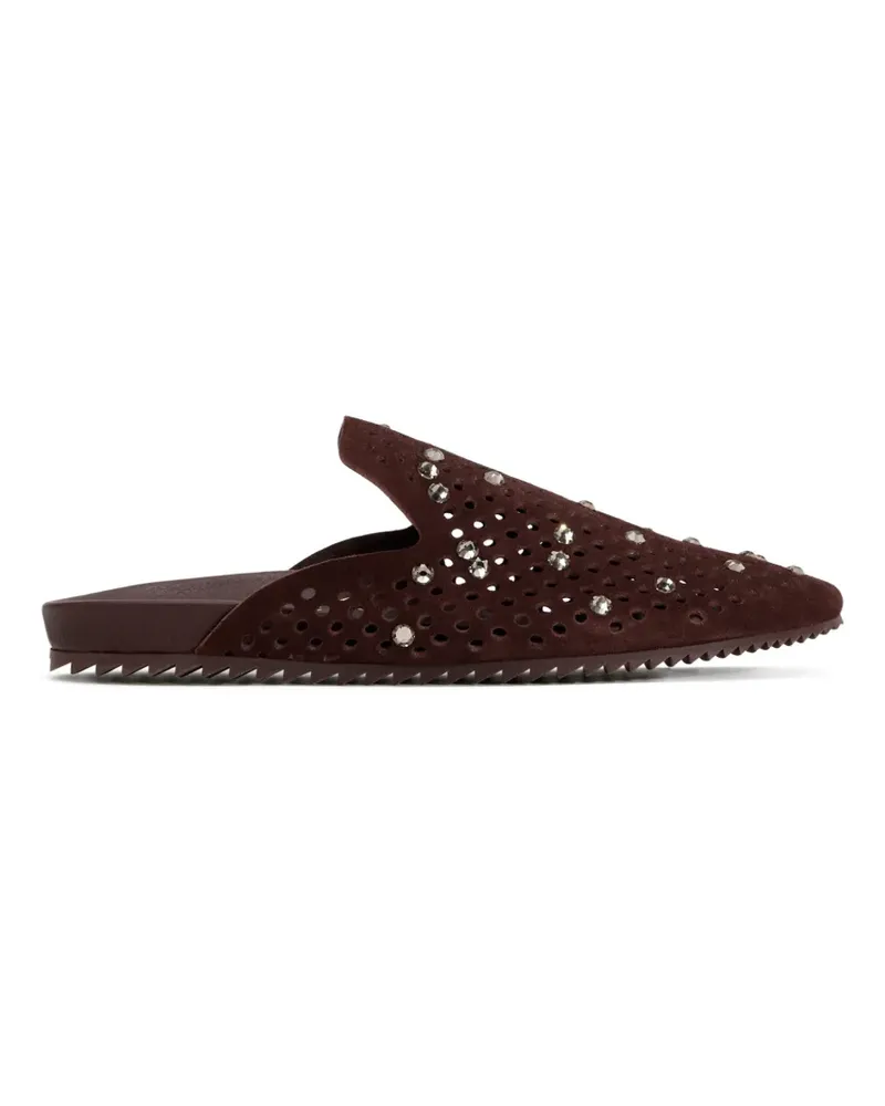 Pedro Garcia Verzierte Braidy Mules - Braun Braun