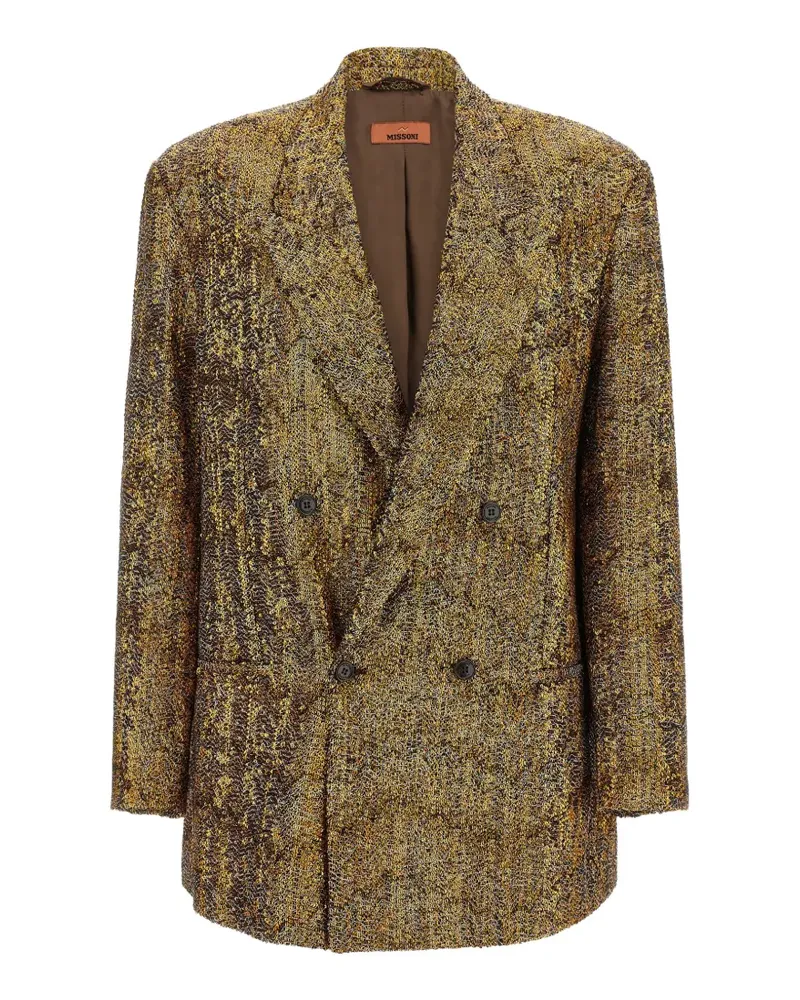 Missoni Doppelreihiger Blazer mit Pailletten - Gold Gold