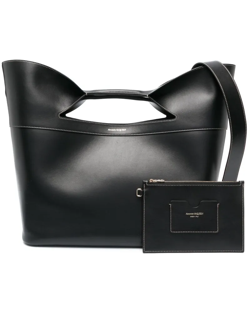 Alexander McQueen The Bow Handtasche Schwarz