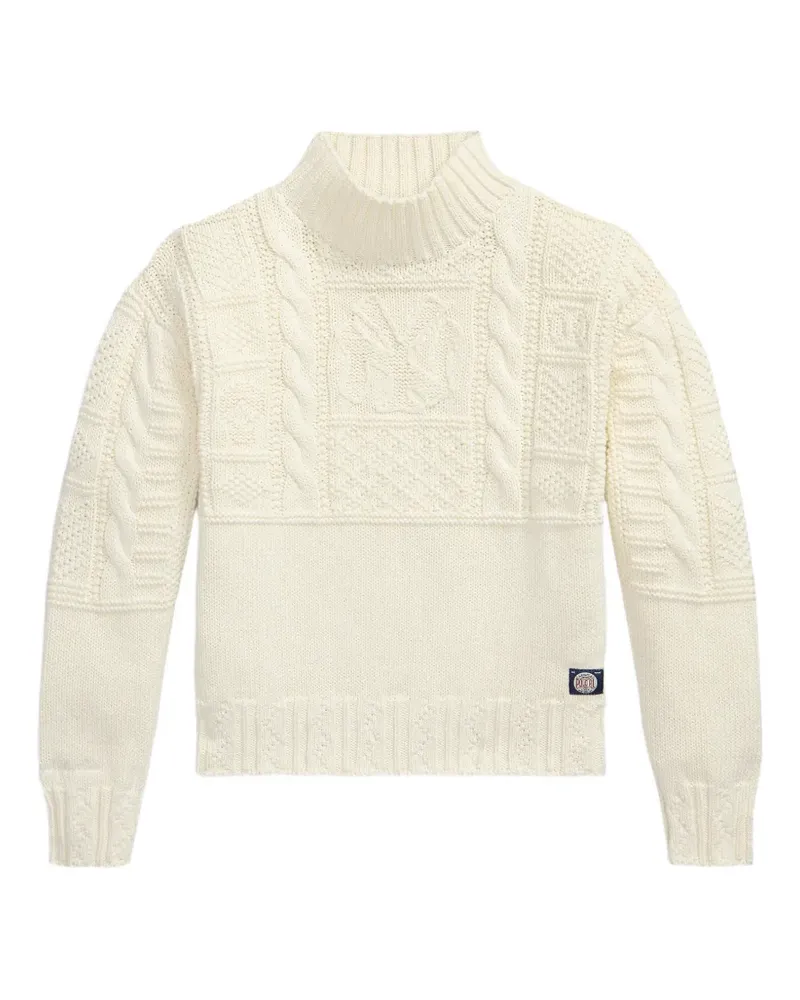 Ralph Lauren Pullover mit Zopfmuster - Weiß Weiß
